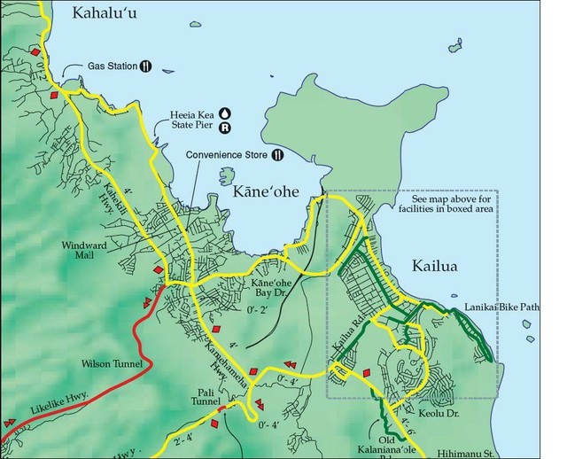 kahaluu-kaneohe-kailua-dot-bike-map